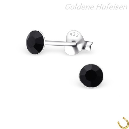 Mini kristall ohrstecker 925 - ohrstecker,