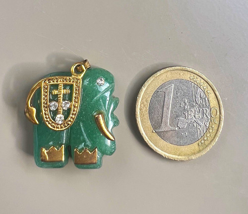 Vintage grüner elefant - grüner,