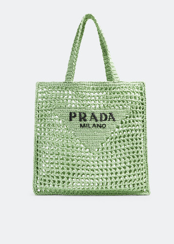 Prada gehäkelte tote bag - prada,