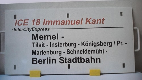 Zuglaufschild ice - zuglaufschild,