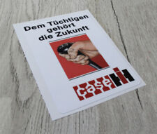 CASE / IHC Aufkleber für Traktor - Dem Tüchtigen gehört die Zukunft .