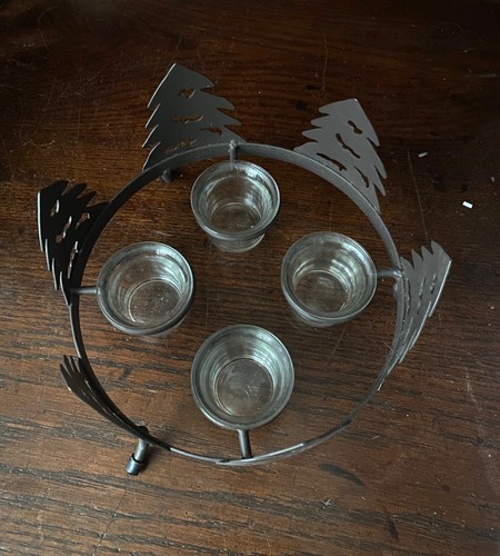 Teelichthalter adventskranz - teelichthalter,