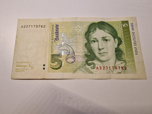 Deutsche mark banknote 1991 - deutsche, banknote,