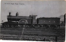 AK Zug Lok Eisenbahn  G.N.R. Single Bogie Express,  Foto, Kleinformat