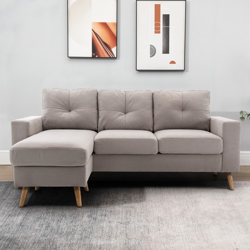 Homcom ecksofa eckcouch - ecksofa,