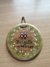 Wandbild Vögel Ton, Wanddeko