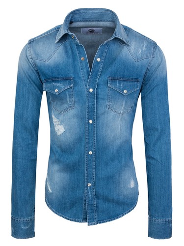Rock creek herren - rock, jeanshemd