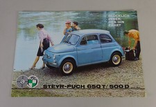 Prospekt / Broschüre Steyr- Puch 650T / 500D Stand 1964