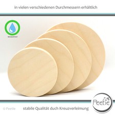 1x Holz-Scheibe Birke