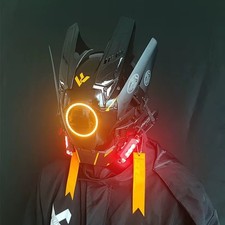 Cyberpunk Samurai Helm Maske