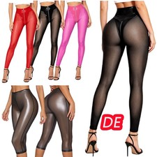 Damen Kunstleder Mesh Wetlook
