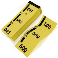 500 Garderobenmarken aus