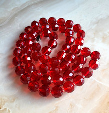 Vintage Halskette Tschechisches Glas 155g