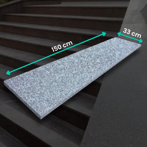 Stufe aus geflammtem granit - stufe,