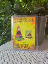2025 Topps Chrome Spongebob Patrick Surprise Masterful Memes Gold Ref /50