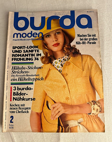 Burda moden februar 1974 - burda,