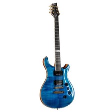 Forum Custom E-Gitarre, Flamed Maple Top, Transp. Blue, Seymour Duncan Pickups