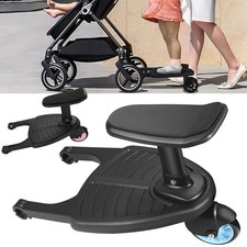Buggy Board mit Sitz Trittbrett Mitfahrbrett Universal Kinderwagen Kiddy Board
