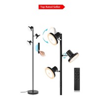 36W LED Stehlampe 12V moderne dimmbare Baumleuchte mit Fernbedienung & Touch