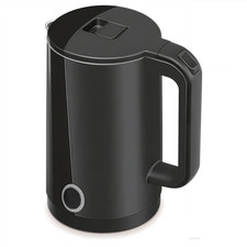 Wasserkocher Schwarz Edelstahl