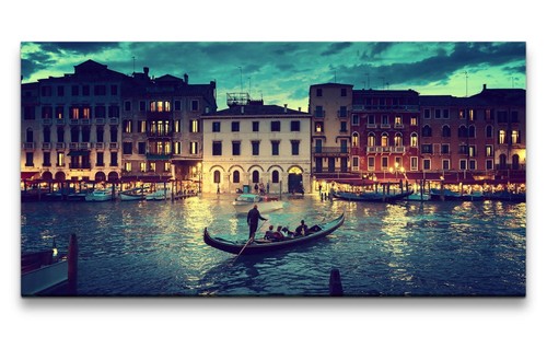 120x60cm leinwandbild venedig - 120x60cm,