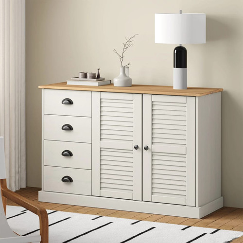 Sideboard weiß kiefer - weiß,
