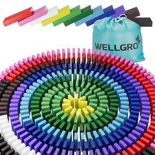 Wellgro bunte holzbausteine - bunte,