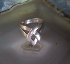 Ring Silber 925 keltisches Knoten Design asymmetrisch auffallend besonders 18mm