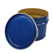 Hobbock/Deckelfass/Stahlfass/Metallfass/Ölfass 30 L NEU, mit Innenbeschichtung