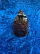 Vintage Honigtöpfchen braun Bienenkorb Keramik