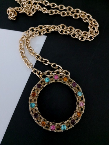 Halskette collier signiert - collier,