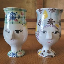 Björn Wiinblad Studio sehr selten signiertes Tassen-Set, 1966.