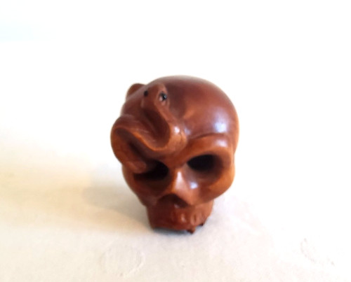 Japan netsuke totenschädel - japan,