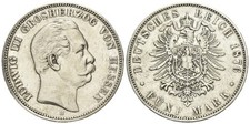 Hessen - Ludwig III. - 1848-1877 - 5 Mark 1876 - J.67