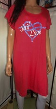 Boutique Schlafshirt/Nachthemd-Haus-Strand-Kleid rot  Gr 40/42  L