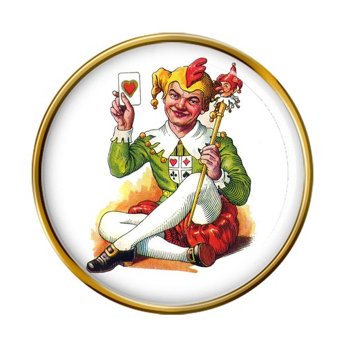 Joker karte anstecker - joker,