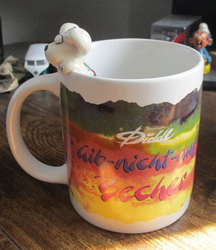 Diddl tasse mit figur - tasse, diddl-figur