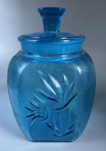 Saphirblaue glas deckeldose - saphirblaue,