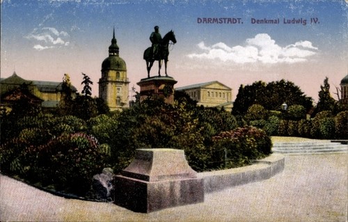 Darmstadt hessen - ak,