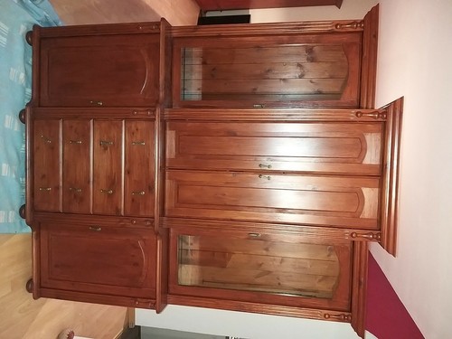 Vitrinenschrank mit glasböden - mit,