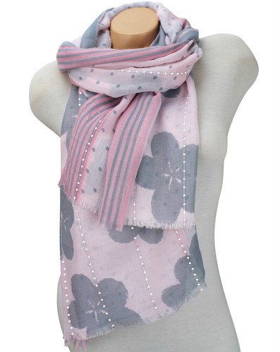 Damen schal pailletten punkte - damen,