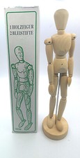 Gliederpuppe Holzfigur Zeichenmodell Gelenkfigur natur Künstlerpuppe beweglich