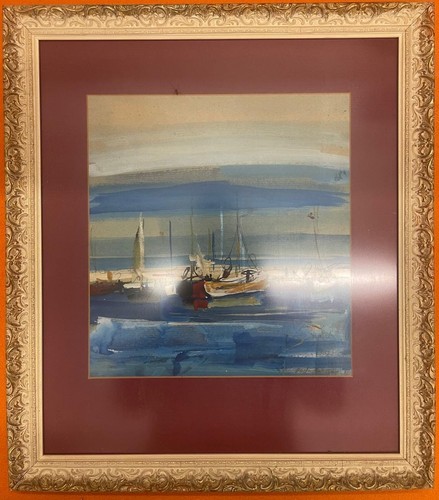 Gemälde maritim boote im - maritim,