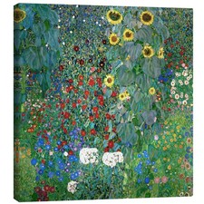 Leinwandbild Bauerngarten mit