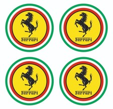 Ferrari Aufkleber 4X6cm Sticker Logo Tuning Wasser Dicht Wärme Schutz Wetterfest