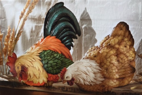 Kantenhocker hahn henne - hahn,