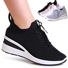 Damen Keilabsatz Sneaker Keil
