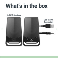 Majority DX10 PC-Lautsprecher Computer-Boxen LapTop-Lautsprecher