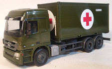 Herpa Mercedes Benz Actros 20ft Container Bundeswehr BW Rotes Kreuz 1:87 gut