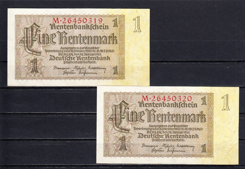 Rentenmark 30 1 1937 - v., 30.1.1937